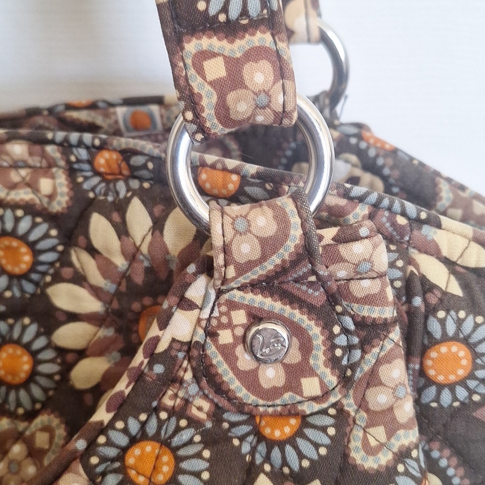 Vera Bradley Quilted Java Sunflower Shoulder Bag … - image 4